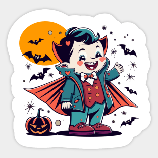 "Cute Baby Vampire Boy" design Sticker